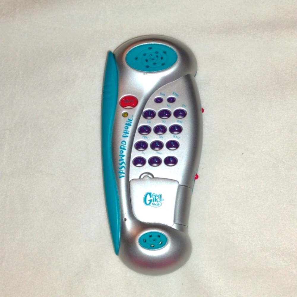 Vintage Y2K 2000 Password Phone by Girl Tech with Cord Works Excellent Condition